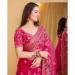 Picture of Ravishing Net Crimson Saree