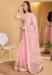 Picture of Resplendent Net Light Pink Saree