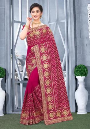 Picture of Classy Silk Purple Saree