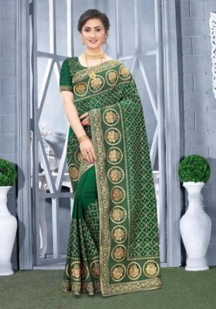 Picture of Beauteous Silk Dark Slate Grey Saree