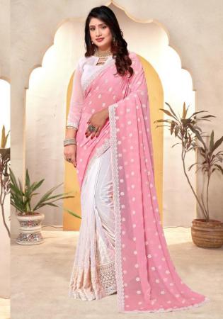 Picture of Pleasing Georgette Thistle Saree