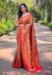 Picture of Well Formed Silk Chocolate Saree