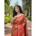 Picture of Well Formed Silk Chocolate Saree