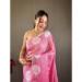 Picture of Appealing Linen Pale Violet Red Saree