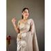 Picture of Bewitching Linen Rosy Brown Saree