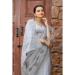 Picture of Gorgeous Chiffon Light Steel Blue Saree