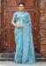 Picture of Pleasing Chiffon Light Blue Saree