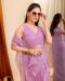 Picture of Pretty Net Plum Saree