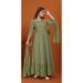 Picture of Well Formed Georgette Dim Gray Readymade Gown