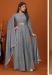 Picture of Elegant Georgette Light Slate Grey Readymade Gown