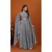 Picture of Elegant Georgette Light Slate Grey Readymade Gown