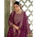 Picture of Resplendent Chiffon Purple Straight Cut Salwar Kameez