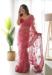 Picture of Gorgeous Net Pale Violet Red Saree