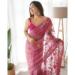 Picture of Gorgeous Net Pale Violet Red Saree