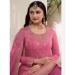 Picture of Chiffon Light Coral Straight Cut Salwar Kameez