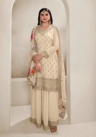 Picture of Chiffon Burly Wood Straight Cut Salwar Kameez