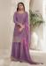 Picture of Beauteous Chiffon Fuchsia Straight Cut Salwar Kameez