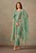 Picture of Organza Dark Sea Green Straight Cut Salwar Kameez