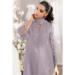 Picture of Bewitching Georgette Plum Straight Cut Salwar Kameez