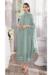 Picture of Georgette Steel Blue Straight Cut Salwar Kameez