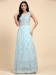 Picture of Well Formed Net Light Steel Blue Readymade Gown