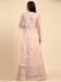 Picture of Delightful Net Tan Readymade Gown