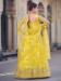 Picture of Elegant Net Yellow Lehenga Choli