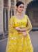 Picture of Elegant Net Yellow Lehenga Choli