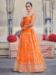 Picture of Good Looking Net Tomato Lehenga Choli