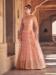 Picture of Wonderful Net Dark Salmon Lehenga Choli