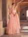 Picture of Wonderful Net Dark Salmon Lehenga Choli