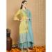 Picture of Fascinating Silk Khaki Straight Cut Salwar Kameez