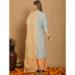 Picture of Graceful Silk Dark Grey Straight Cut Salwar Kameez