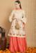 Picture of Sightly Silk Beige Straight Cut Salwar Kameez