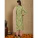 Picture of Amazing Silk Dark Khaki Straight Cut Salwar Kameez