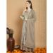 Picture of Beauteous Silk Light Blue Straight Cut Salwar Kameez