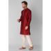 Picture of Shapely Silk Maroon Kurtas