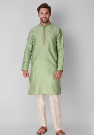 Picture of Splendid Silk Dark Sea Green Kurtas