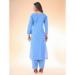 Picture of Cotton Cornflower Blue Readymade Salwar Kameez