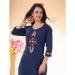 Picture of Classy Cotton Midnight Blue Readymade Salwar Kameez