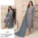 Picture of Georgette Slate Grey Straight Cut Salwar Kameez