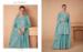 Picture of Chiffon Cadet Blue Straight Cut Salwar Kameez