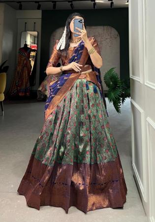 Picture of Bewitching Silk Dim Gray Lehenga Choli