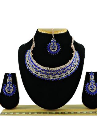 Picture of Taking Midnight Blue Necklace Set