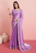 Picture of Fine Chiffon Plum Saree