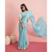 Picture of Splendid Chiffon Cadet Blue Saree