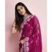 Picture of Graceful Chiffon Medium Violet Red Saree