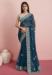 Picture of Comely Georgette Navy Blue Saree