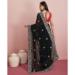 Picture of Pretty Georgette Black Saree