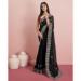 Picture of Pretty Georgette Black Saree